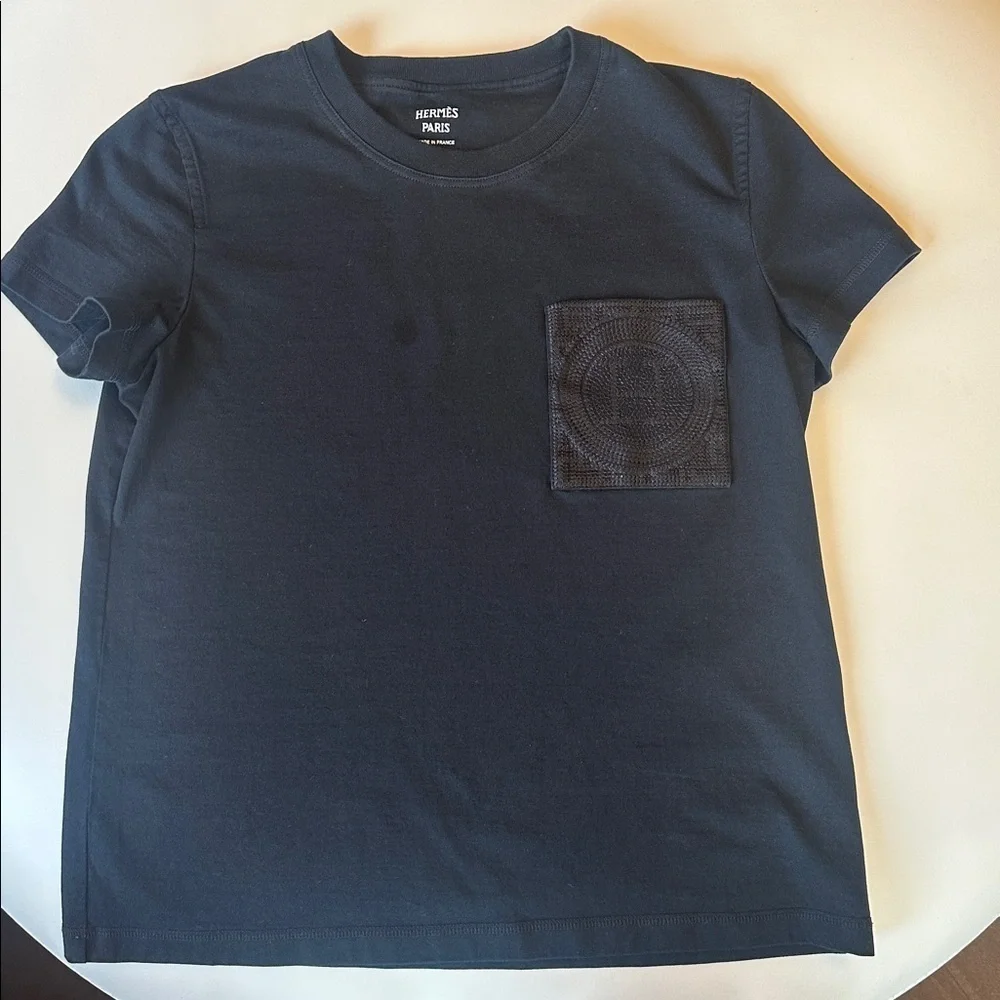 Hermes embroidery pocket tshirt - Picture 3 of 7